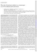 The Role of Hydroxyl Radical as a Messenger in CrVIInduced p53 Activation