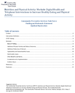 Nutrition and Physical Activity Worksite Digital Health and Telephone Interventions to Increase Healthy Eating and Physical Activity