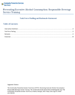 Preventing Excessive Alcohol Consumption Responsible Beverage Service Training