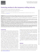 Protecting Workers in the Temporary Staffing Industry