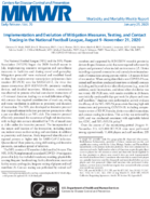 Implementation and Evolution of Mitigation Measures Testing and Contact Tracing in the National Football League August 9November 21 2020