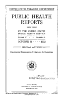 Public Health Reports  v 47 no 43  cover