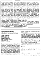 Tuberculosis screening in Bostons homeless shelters