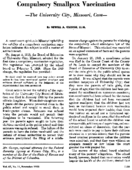Compulsory smallpox vaccination