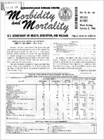 Morbidity and Mortality Weekly Report Vol 15 No 40 week ending October 8 1966