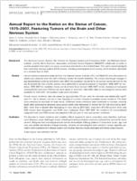 Annual Report to the Nation on the Status of Cancer 19752007 Featuring Tumors of the Brain and Other Nervous System