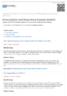 CDC Respiratory Virus Updates