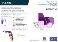 FL Congressional District 17 Stroke and Stroke Centers Map 119th Congress