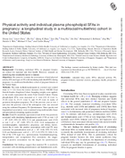 Physical Activity and Individual Plasma Phospholipid SFAs in Pregnancy A Longitudinal Study in a MultiracialMultiethnic Cohort in the United States