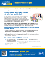 Diabetes Kickstart Reducir los riesgos
