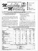 Morbidity and Mortality Weekly Report Vol 22 No 46 week ending November 17 1973