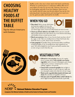 Choosing Healthy Foods at the Buffet Table Tips for African Americans with Diabetes