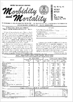 Morbidity and Mortality Weekly Report Vol 19 No 42 week ending October 24 1970