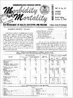 Morbidity and Mortality Weekly Report Vol 14 No 39 week ending October 2 1965