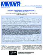 Vital Signs  Pharmacybased Naloxone Dispensing  United States 20122018