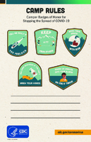 Camp rules Camper badges of honor for stopping the spread of COVID19