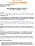 2021 winter stormsclinical guidance for carbon monoxide CO poisoning