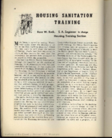 Housing sanitation training