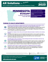 CDCs Investments to Combat Antibiotic Resistance Threats Minnesota Fiscal Year 2023