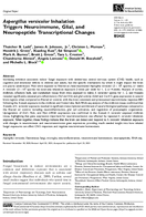 Aspergillus versicolor Inhalation Triggers Neuroimmune Glial and Neuropeptide Transcriptional Changes