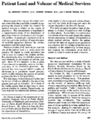 Patient load and volume of medical services