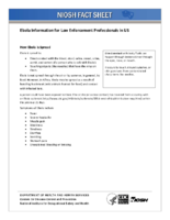 Ebola Information for Law Enforcement Professionals in the United States 2016