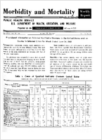 Morbidity and Mortality Weekly Report Vol 10 No 25 for Release June 30 1961