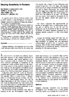 Hearing sensitivity in farmers