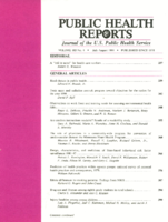 Public Health Reports  v 103  no 4  cover