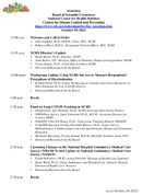 Agenda  Department of Health and Human Services Board of Scientific Counselors National Center for Health Statistics Centers for Disease Control and Prevention  October 24 2022