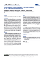 Surveillance for RadiationRelated Exposures Reported to the National Poison Data System