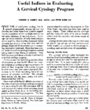 Useful Indices In Evaluating A Cervical Cytology Program