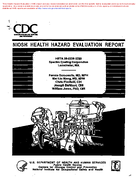 Health Hazard Evaluation Report HETA 9802382789 Spectro Coating Corporation Leominster MA