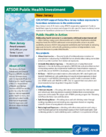 ATSDR Public Health Investment New Jersey 2017
