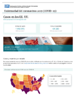 Casos de enfermedad del coronavirus COVID19 casos en los EE UU last updated on May 2 2020