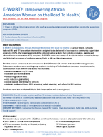 EWORTH Empowering African American Women on the Road to Health