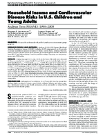 Household Income and Cardiovascular Disease Risks in US Children and Young Adults