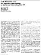 Acute Rheumatic Fever And Rheumatic Heart Disease On The Navajo Reservation 196277