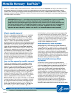 Metallic mercury  ToxFAQs