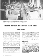 Health services in a Soviet auto plant