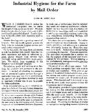 Industrial hygiene for the farm by mail order