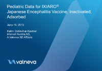 Pediatric data for IXIARO Japanese encephalitis vaccine inactivated adsorbed