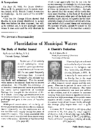 Fluoridation of municipal waters American Dental Association symposium