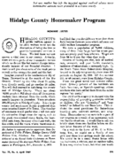 Hidalgo County homemaker program