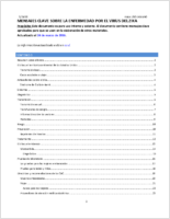 Mensajes clave sobre la enfermedad por el virus del Zika
