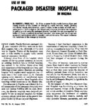 Use of the packaged disaster hospital in Nigeria