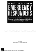 Protecting Emergency Responders Volume 4 Personal Protective Equipment Guidelines for Structural Collapse Events