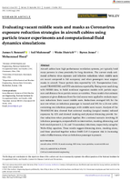 Evaluating Vacant Middle Seats and Masks as Coronavirus Exposure Reduction Strategies in Aircraft Cabins Using Particle Tracer Experiments and Computational Fluid Dynamics Simulations
