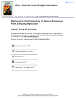 Mechanistic Understanding of Aerosol Emissions from a Brazing Operation
