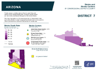 AZ Congressional District 07 Stroke and Stroke Centers Map 118th Congress
